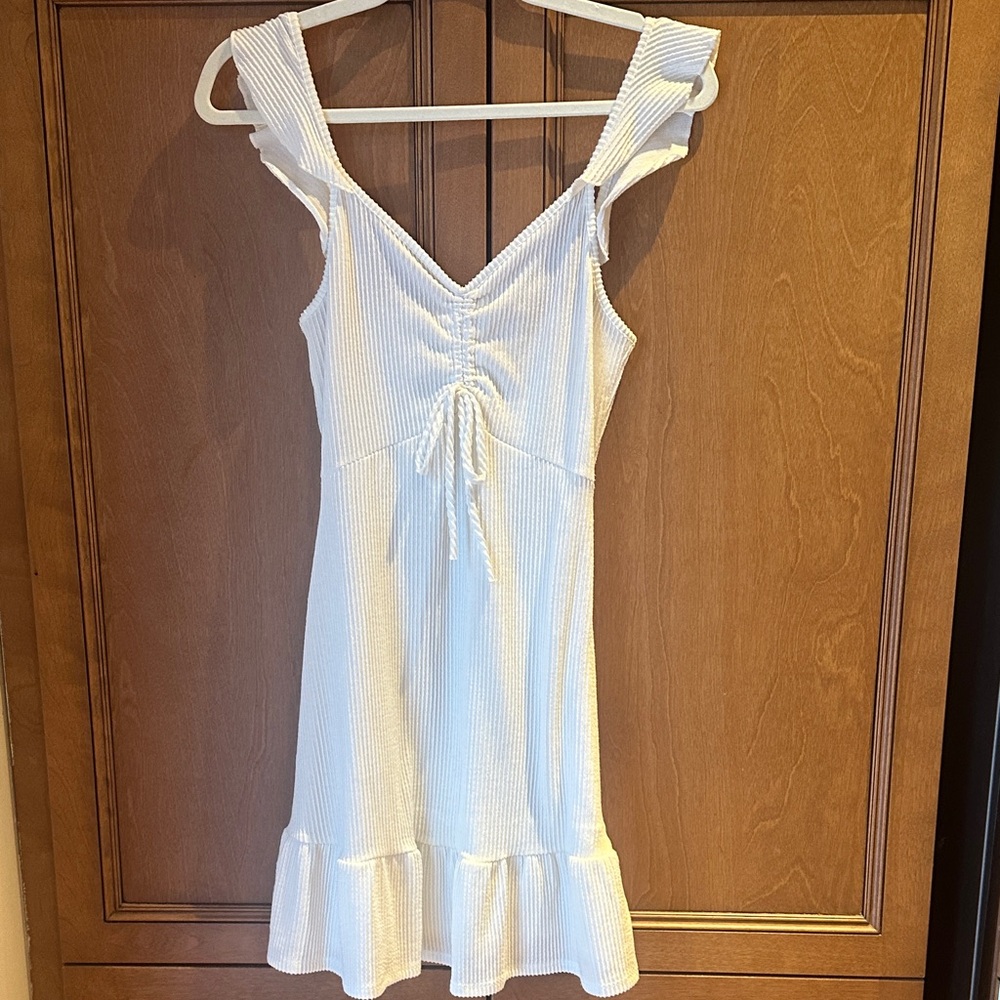 Caution To The Wind Textured White Top